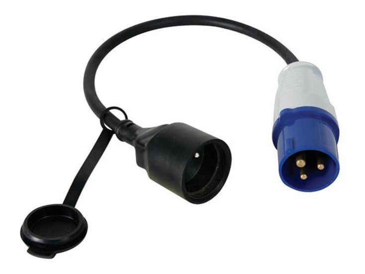 Perel ECEEA2 CEE type E verloopkabel - 40 cm