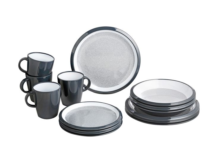 Brunner Lunch Box Granyte 16-delig serviesset