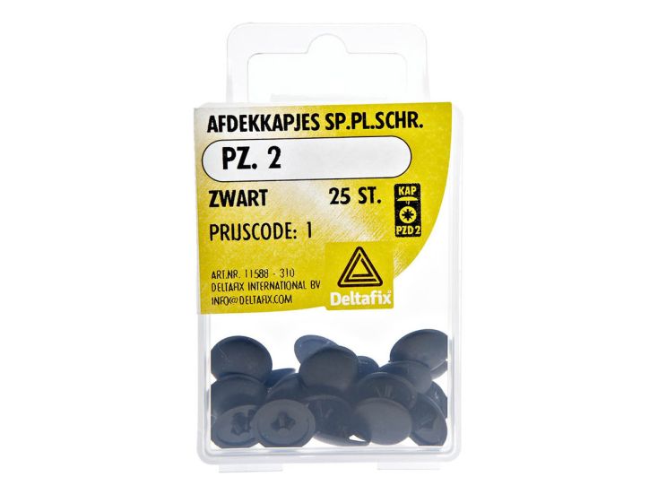 Deltafix Spanplatten-Schraubenabdeckkappen - Black