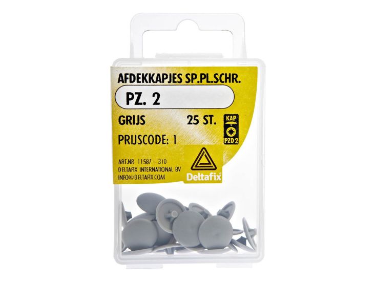 Deltafix Spanplatten-Schraubenabdeckkappen - Grey