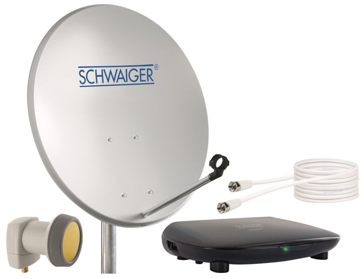 Schwaiger 719758 hellgraues 55cm SAT Set