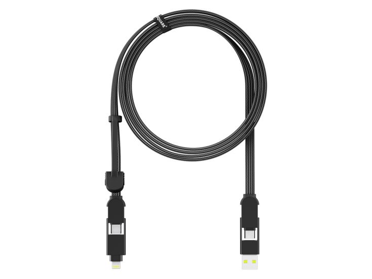inCharge XL 2 Meter Ladekabel - Black