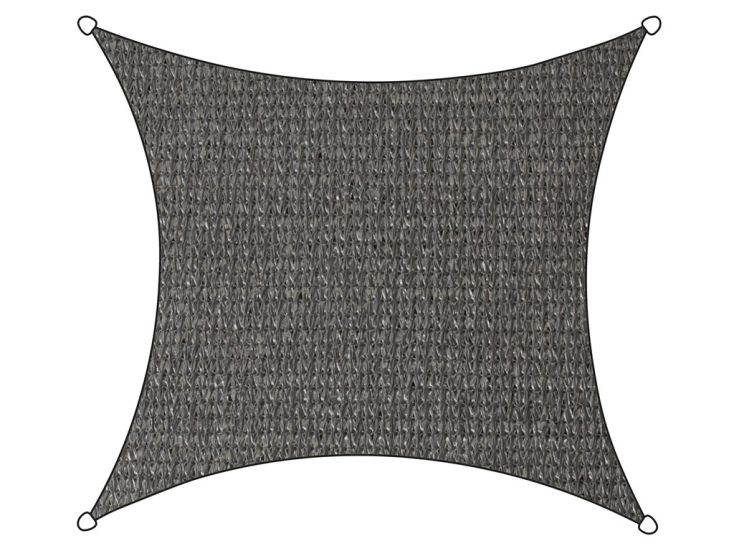 Livin'outdoor Iseo Quadrat HDPE 5 Meter Schattentuch - Grey