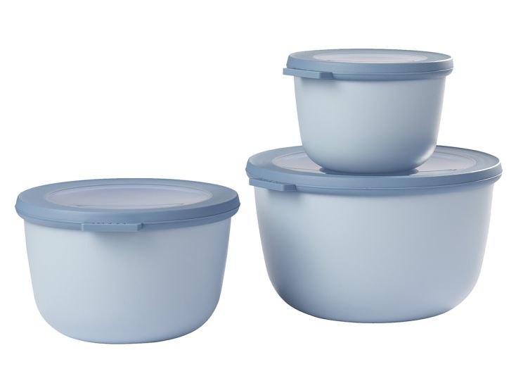 Mepal Cirqula 3-teilige Set runde XL Frischhaltedosen - Blue