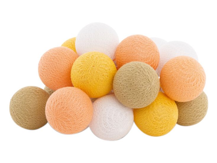 Cotton Ball Lights Outdoor Extension Kit lichterkette - Naranja