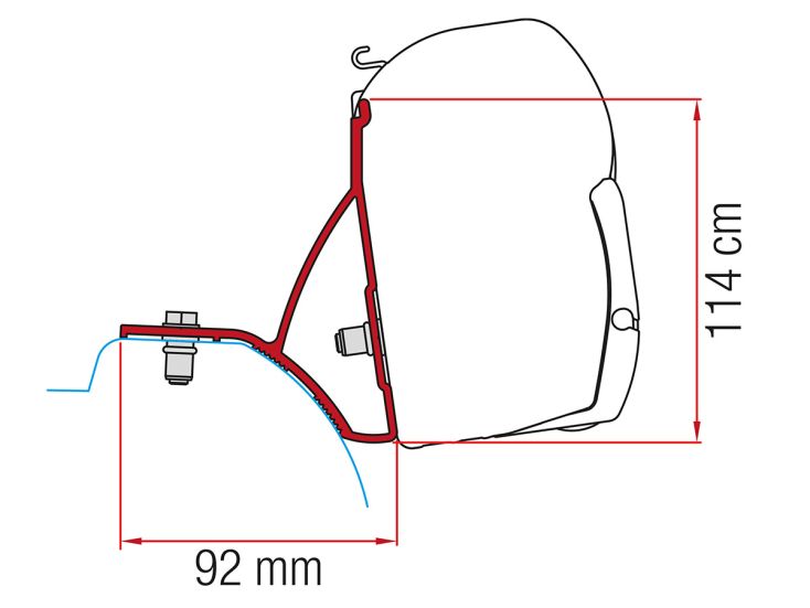 Fiamma F45 Adapter Trafic Vivaro ab 2015