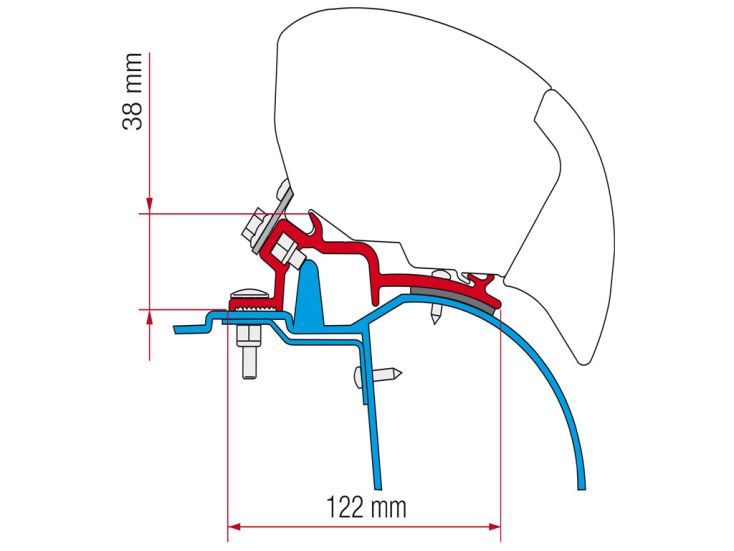 Fiamma F80/F65 Adapter Master 1998-2010