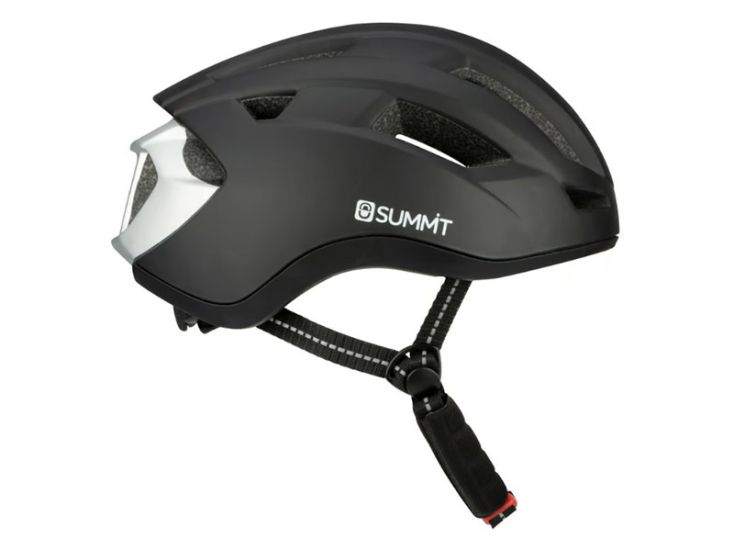 Senior vestellbarer Fahrradhelm schwarz