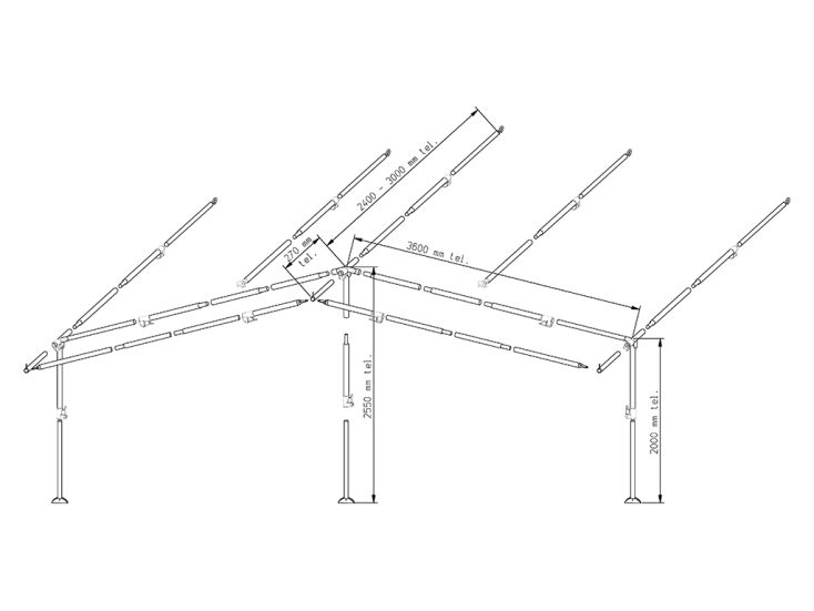 Piper Vorzelt Gestänge PowerGrip Aluminium 28 mm Größe 11 - 20