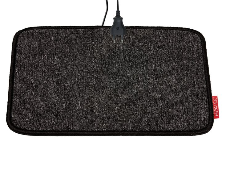 HEATEK 70 x 60 cm Infrarot-Fußmatte - grey