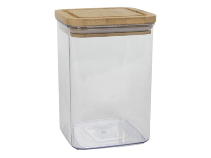 1,2 liter Vorratdose mit Bambusdeckel