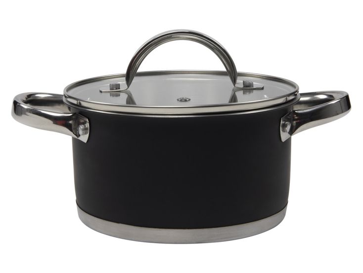 Edelstahl ø 18 cm Black Kochtopf