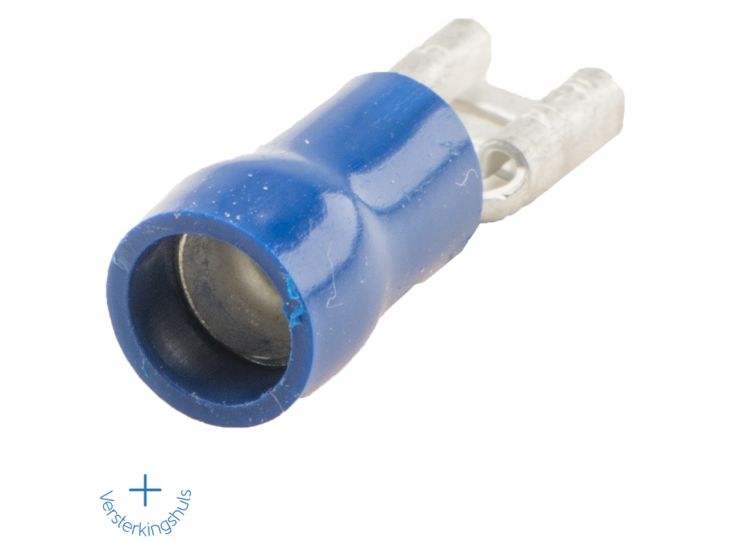 Flachsteckhülse blau (10er-Set)