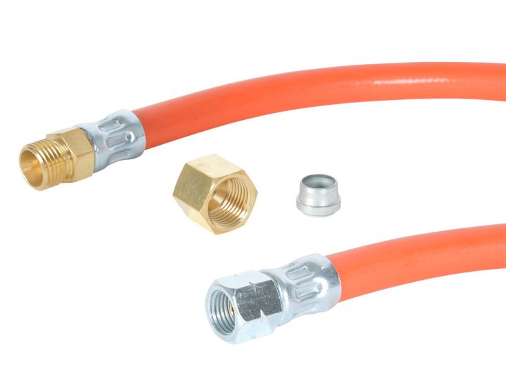 Obelink 1/4" Links x 8 mm Gasschlauch - 1 m Obelink 1/4" Links x 8 mm Gasschlauch - 1 m