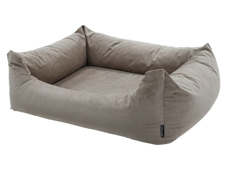 Madison Small Velours taupe Hundekorb