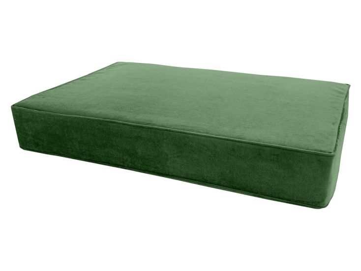 Madison Small Velours Green orthopädisches Hundekissen