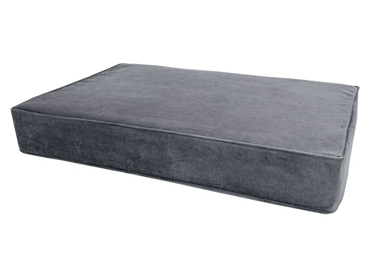 Madison Small Velours Grey orthopädisches Hundekissen