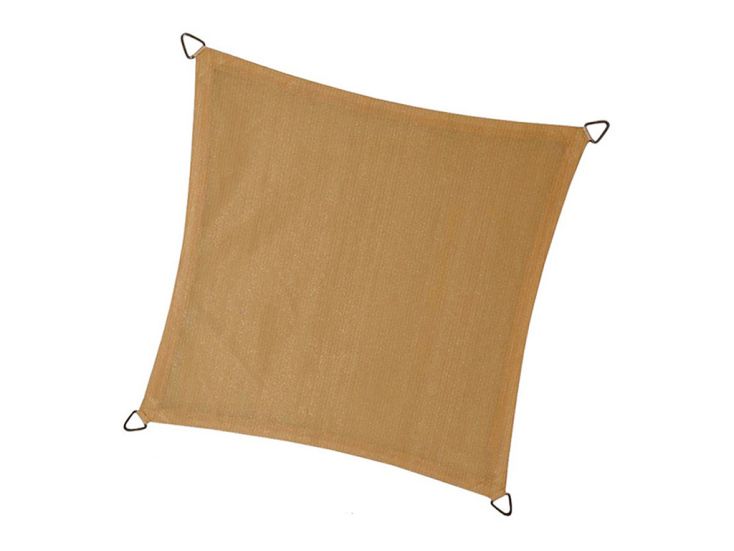 NC Outdoor 3,6 x 3,6 viereckiges Schattentuch - Sand