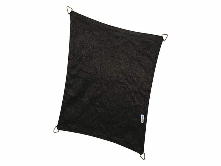 Platinum Coolfit 3x5m Rechteck-Sonnensegel - Schwarz