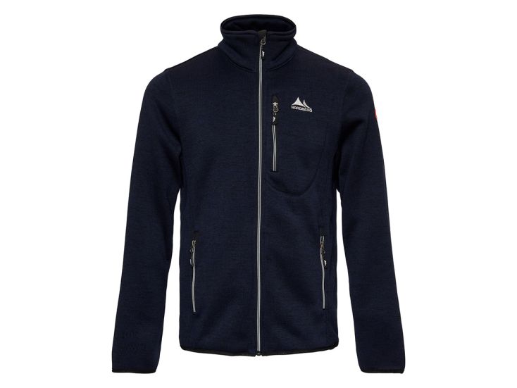 Nordberg Benjamin Navy Melange Herren Fleecejacke