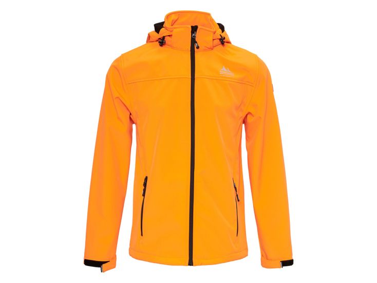 Nordberg Eldgrim Bright Orange Herren Softshelljacke
