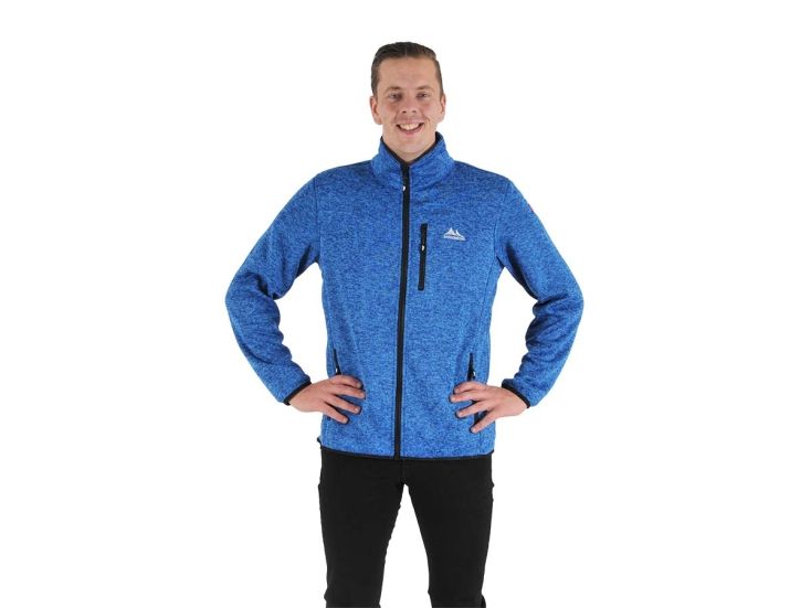 Nordberg Frank Blue Melange Herren Fleecejacke