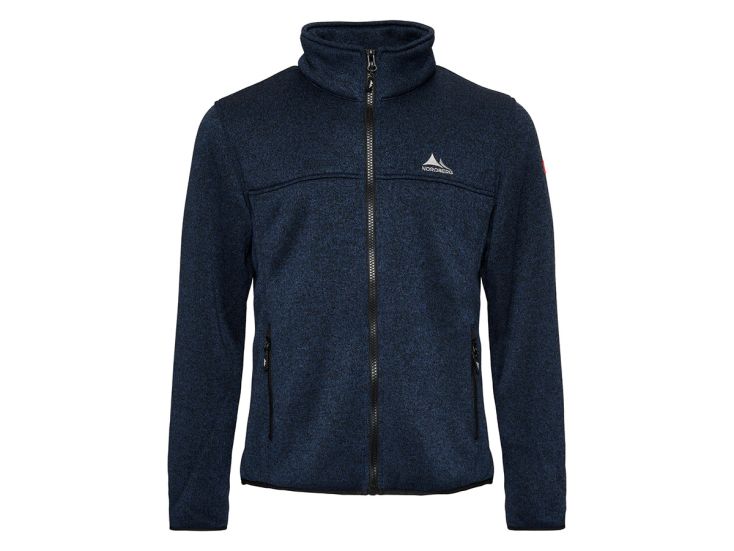 Nordberg Fred Navy Melange Herren Fleecejacke