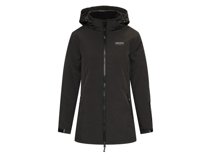 Nordberg Olla Black Melange Damen Softshelljacke