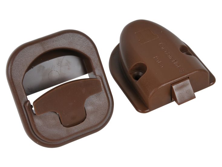 Obelink Einbauschloss für Schrank und Tür - Dark brown