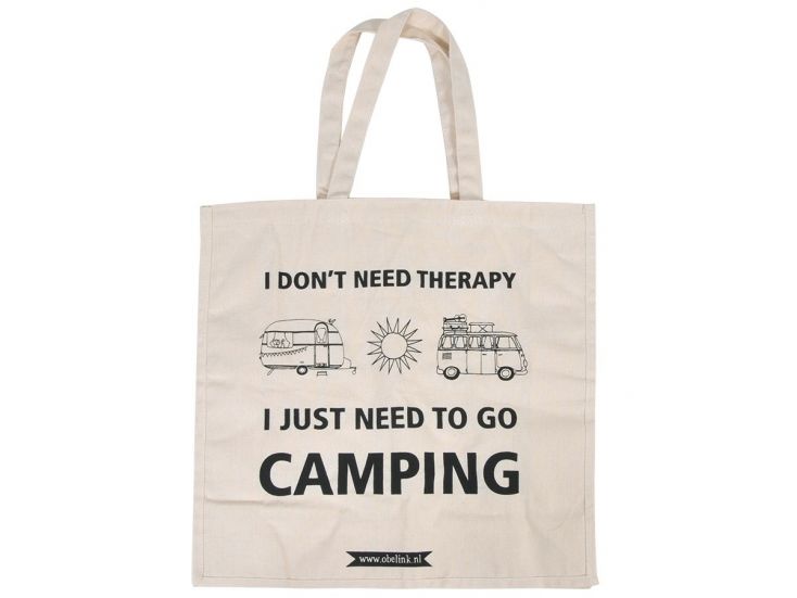 Obelink I don't need therapy Canvas Tasche