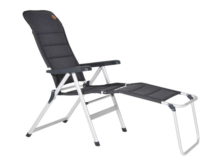 Obelink Ibiza Luxe Grey Klappstuhl mit Beinauflage