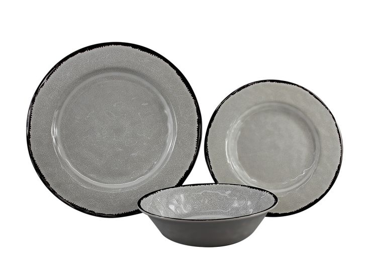 Obelink Premium Stone Geschirrset - 12-teilig