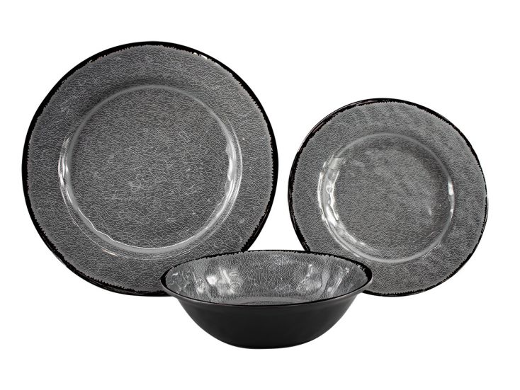 Obelink Stone Grey Geschirrset - 12-teilig