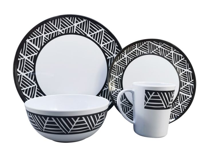 Obelink Stripe Geschirrset - 16-teilig