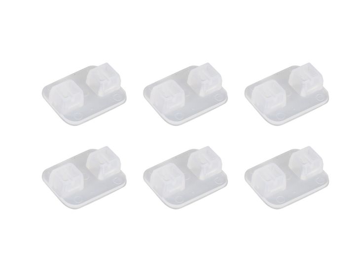 6er-Set Obelink 6mm-Endstücke für Gardinenschienen