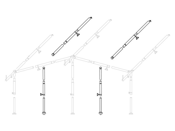 Obelink 22 mm Sturmpaket Vorzeltgestänge