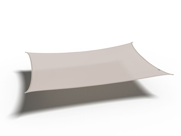 Platinum Coolfit 3x4m Rechteck-Sonnensegel - Greige