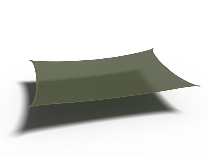Platinum Coolfit 3x4m Rechteck-Sonnensegel - Olive