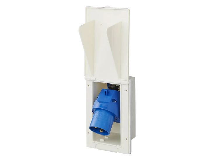 ProPlus rechteckige CEE-Wandsteckdose - White