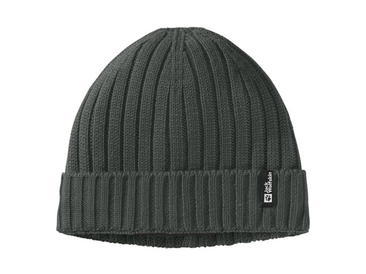 Jack Wolfskin Rib Knit Unisex Mütze - Slate Green