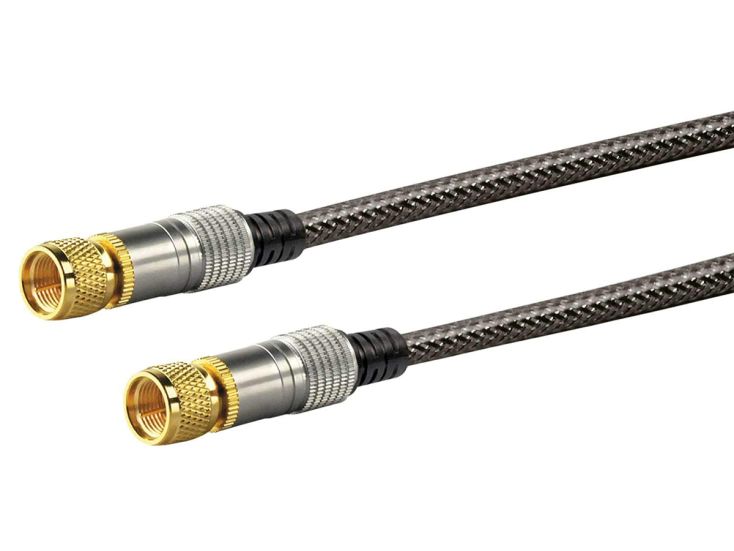 Schwaiger Black F-Stecker Satellitenkabel - 5 meter