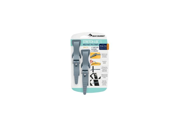 Sea To Summit Stretch-Lock TPU-Gurt 20x375 mm 2 Stück - Grey