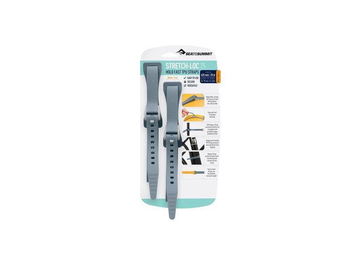 Sea To Summit Stretch-Lock TPU Gurt 20x625mm 2 Stück - Grey