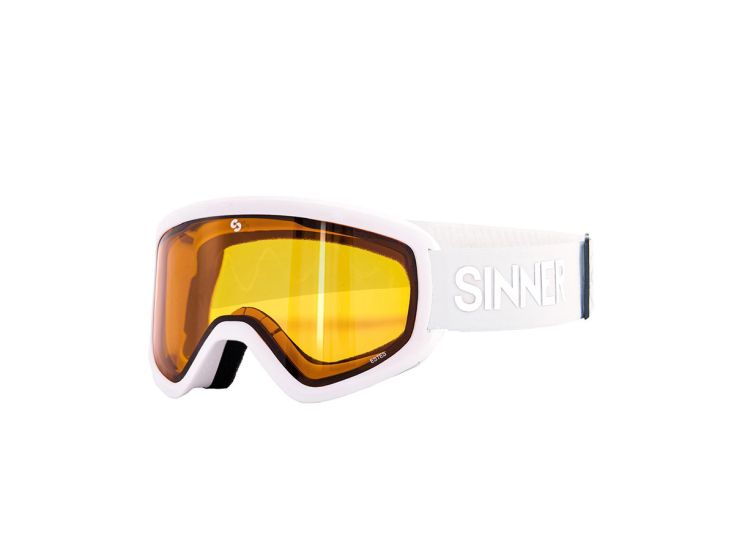 Sinner Estes Unisex Skibrille - White Orange