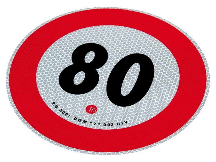 Höchstgeschwindigkeit von 80 km / h