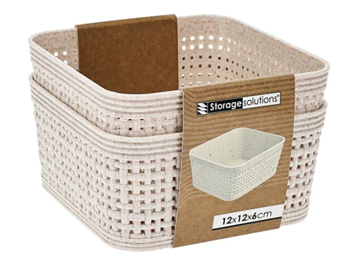 Storage Solutions 2-teiliges Aufbewahrungskorb-Set - 0,90 Liter