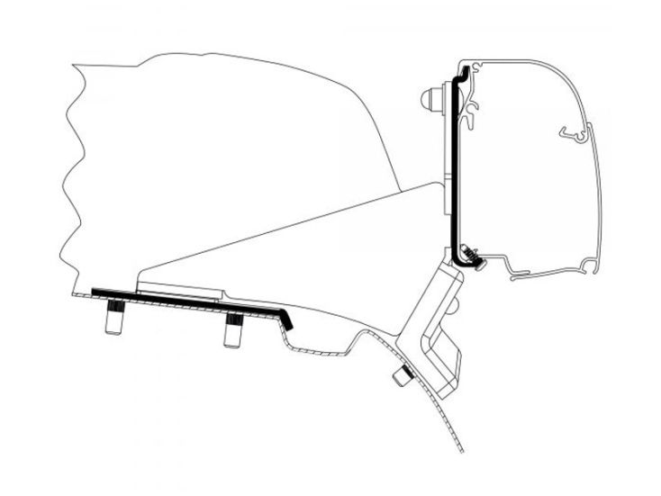 Thule Adapter 4200 V-Class & Vito SCA Lift Roof