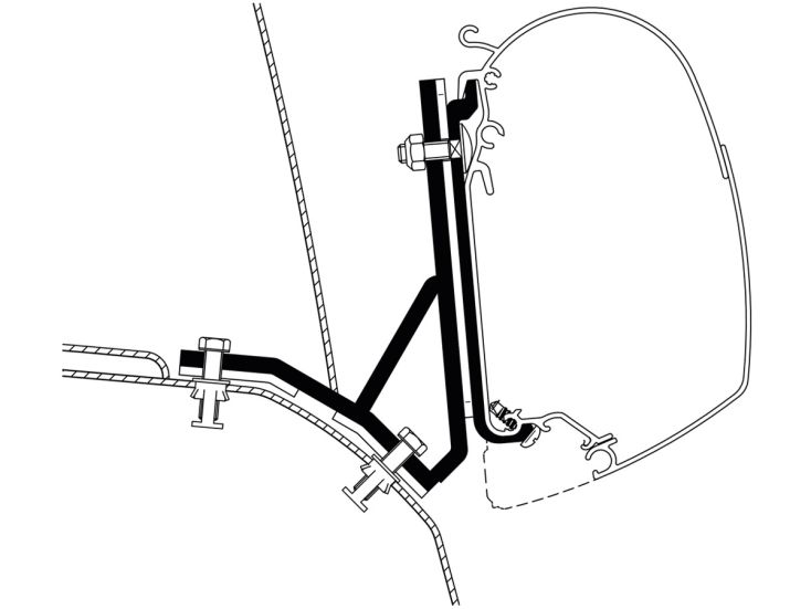 Thule Adapter Ducato H2 Lift Roof Thule Adapter Ducato H2 Lift Roof