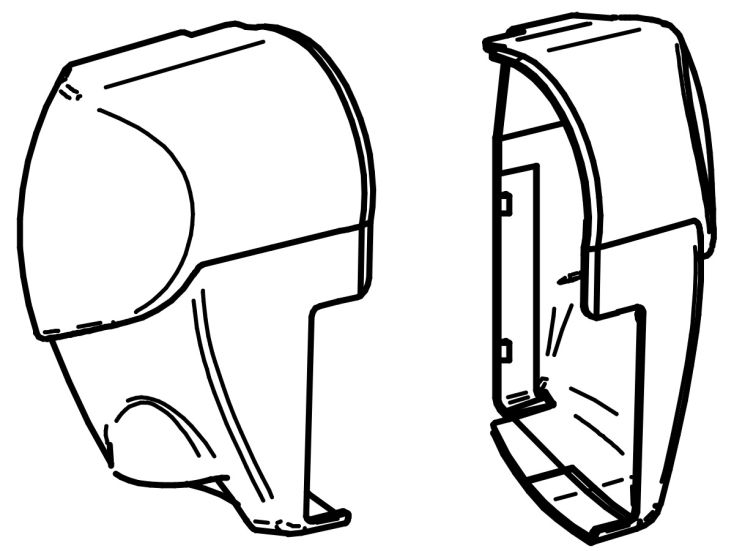 Thule Omnistor Set Endkappen Kassette 5003 Anthraziet