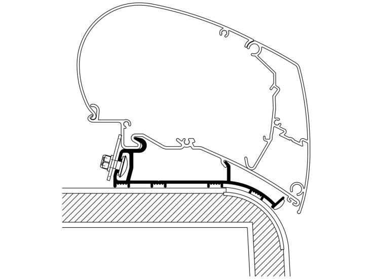 Thule Roof Adapter Hymer 2013 350 cm